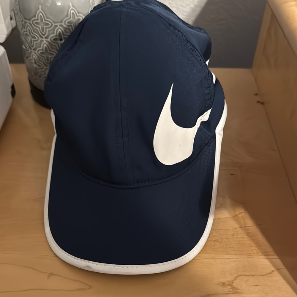 Nike Navy Blue Cap with White Logo